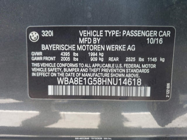 2017 BMW 320 I 9