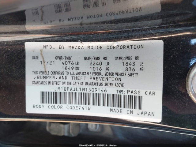 2022 MAZDA MAZDA3 2.5 S 9