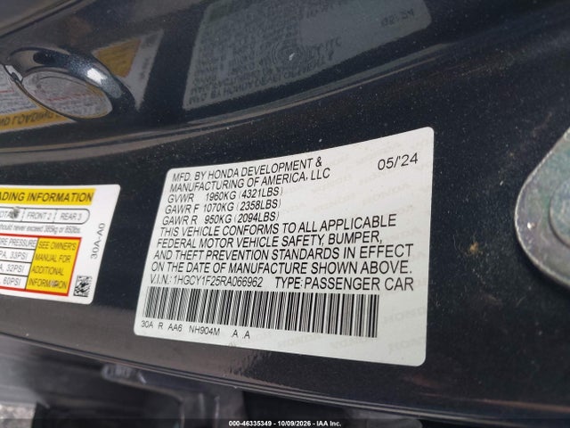 2024 HONDA ACCORD LX 9