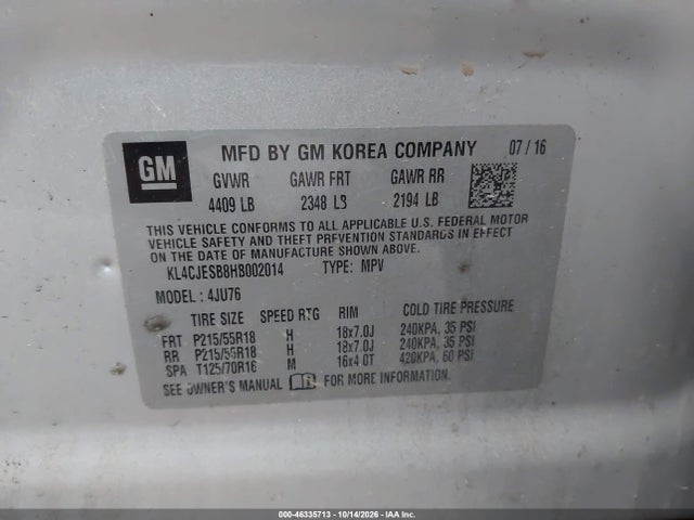 2017 BUICK ENCORE PREFERRED 9