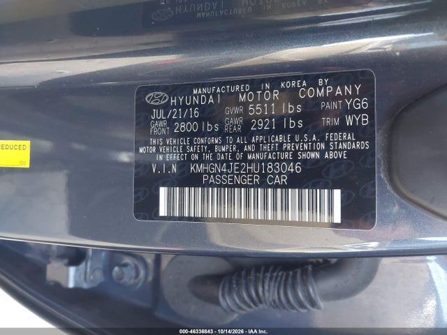 2017 GENESIS G80 3.8 9