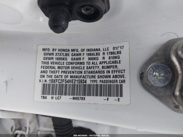 2017 HONDA CIVIC LX 9