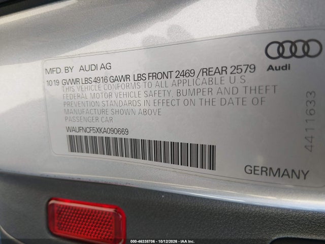 2019 AUDI A5 45 PREMIUM 9