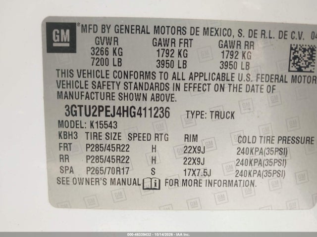 2017 GMC SIERRA 1500 DENALI 9