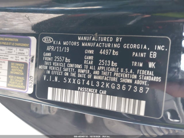 2019 KIA OPTIMA S 9