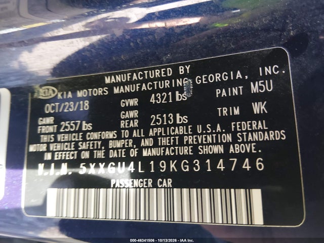 2019 KIA OPTIMA EX 9