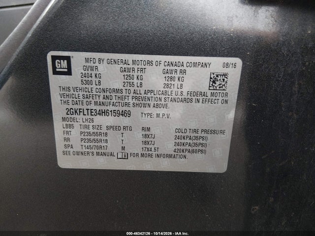2017 GMC TERRAIN SLE-2 9