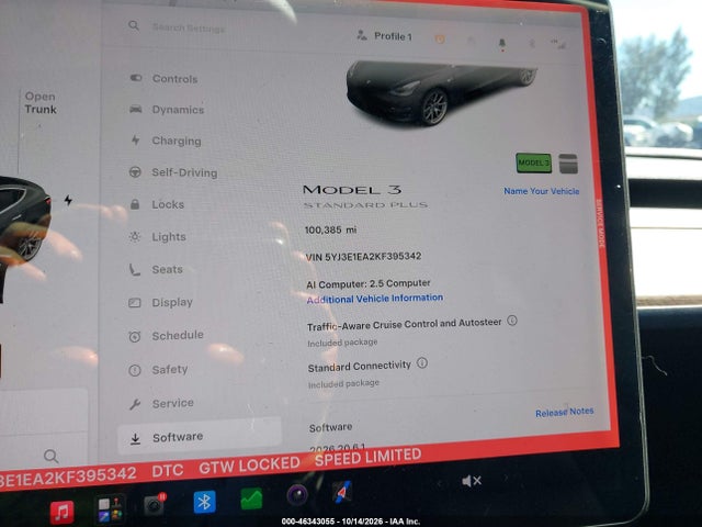 2019 TESLA MODEL 3 LONG RANGE/MID RANGE/STANDARD RANGE/STANDARD RANGE PLUS 7