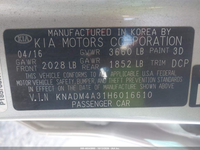 2017 KIA RIO LX 9