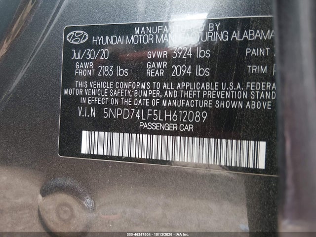 2020 HYUNDAI ELANTRA SE 9