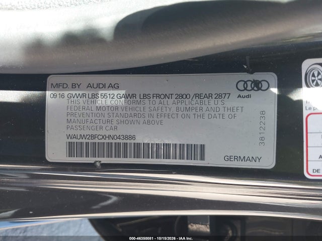 2017 AUDI A7 PREMIUM PLUS 9