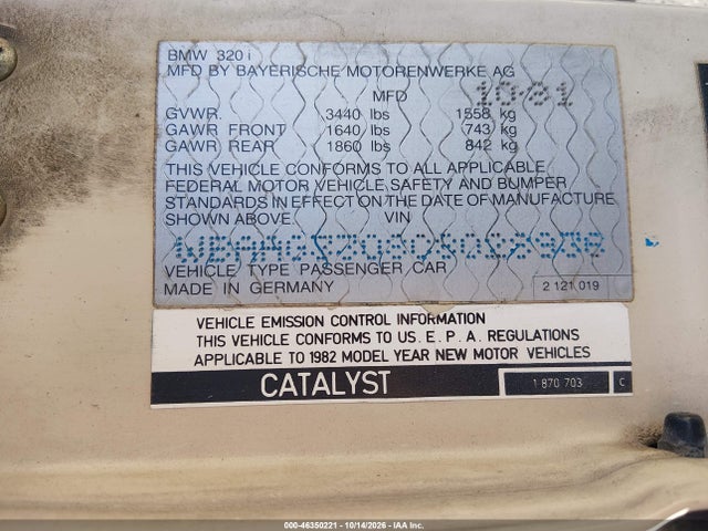 1982 BMW 320 I 9