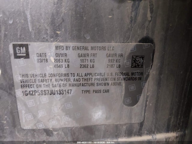 2018 BUICK LACROSSE ESSENCE 9