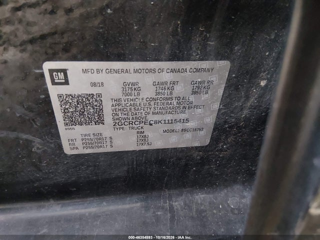 2019 CHEVROLET SILVERADO 1500 LD LT 9