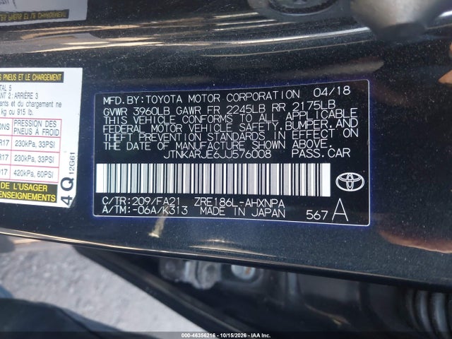 2018 TOYOTA COROLLA IM 9