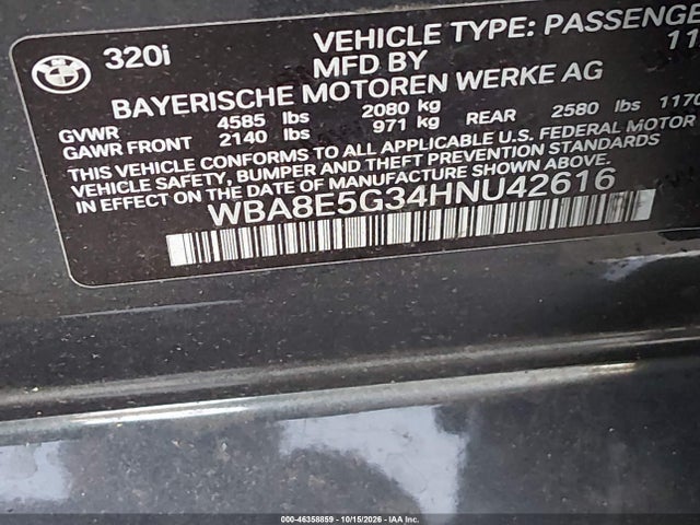 2017 BMW 320I XDRIVE 9