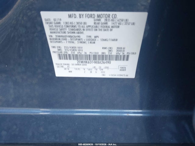 2019 FORD FLEX LIMITED 9