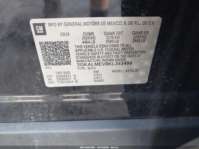 2019 GMC TERRAIN SLE 9