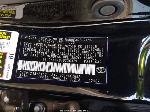 2026 TOYOTA CAMRY LE 9