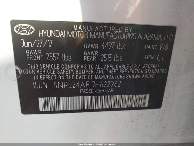 2018 HYUNDAI SONATA SE 9