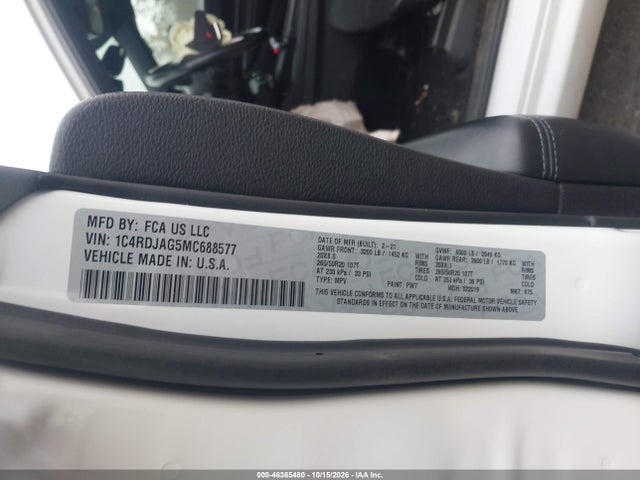 2021 DODGE DURANGO SXT PLUS AWD 9