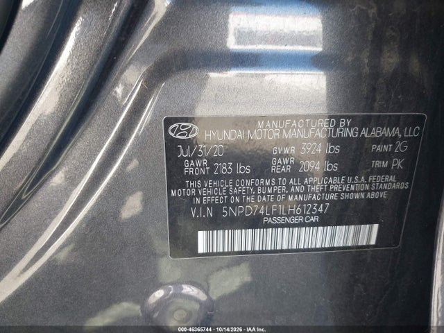 2020 HYUNDAI ELANTRA SE 9