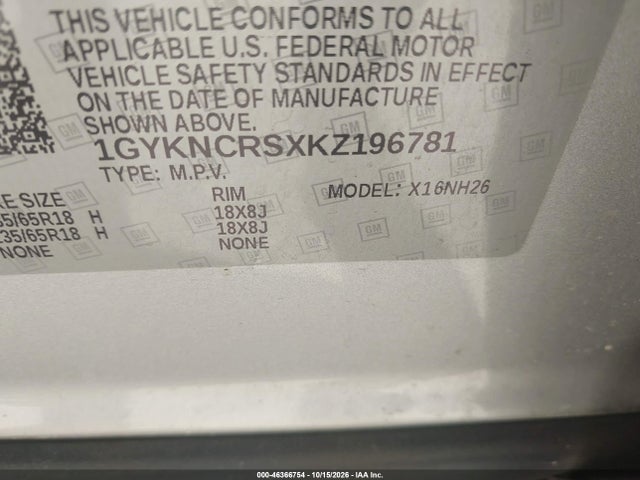 2019 CADILLAC XT5 LUXURY 9