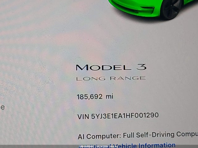 2017 TESLA MODEL 3 LONG RANGE/STANDARD 15