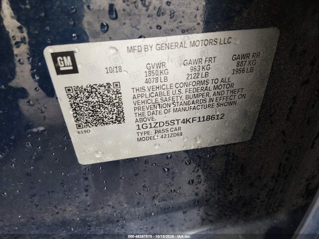 2019 CHEVROLET MALIBU LT 9
