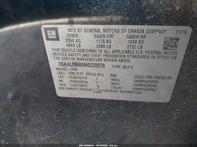 2017 GMC TERRAIN SLE-1 9