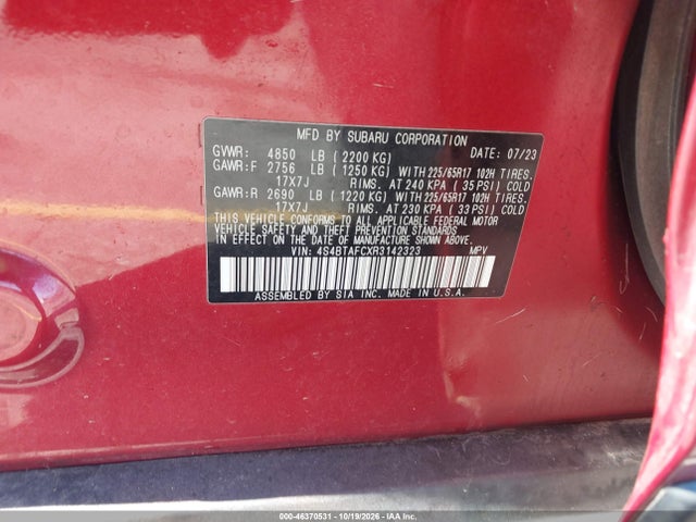 2024 SUBARU OUTBACK PREMIUM 9