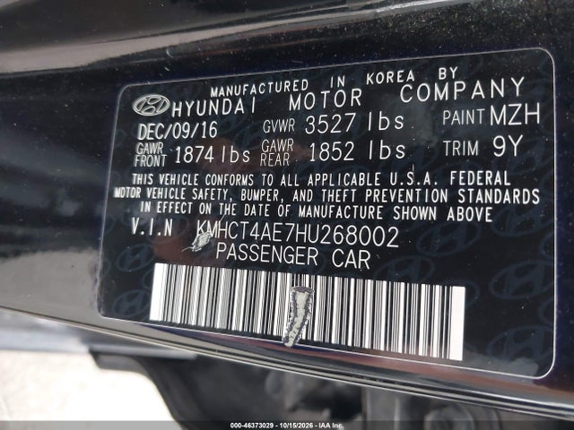2017 HYUNDAI ACCENT SE 9