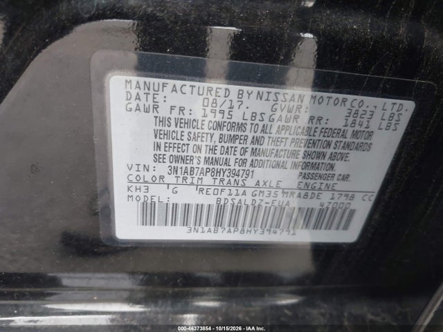 2017 NISSAN SENTRA SV 9