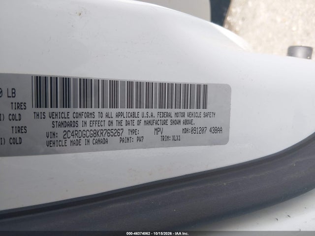 2019 DODGE GRAND CARAVAN SXT 9