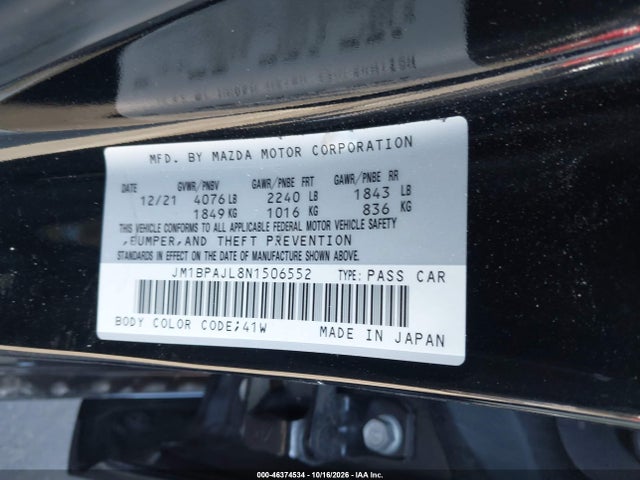 2022 MAZDA MAZDA3 2.5 S 9