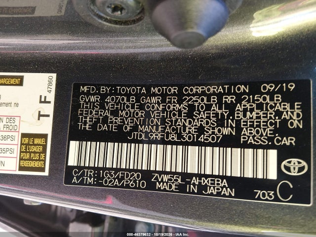 2020 TOYOTA PRIUS LE AWD-E 9