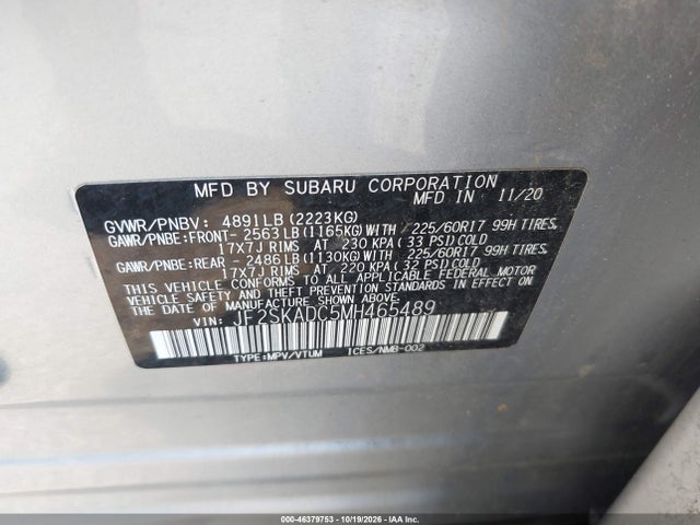 2021 SUBARU FORESTER 9