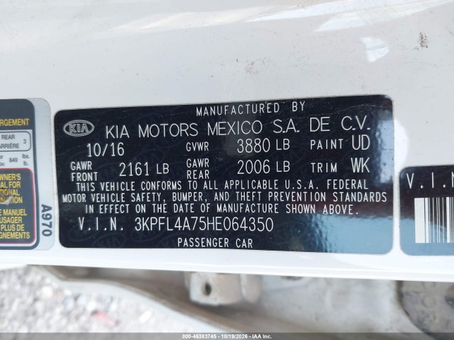 2017 KIA FORTE S 9