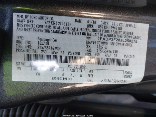 2018 FORD FOCUS SE 9