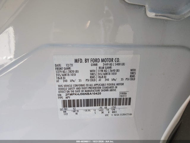 2022 FORD EDGE SEL 9