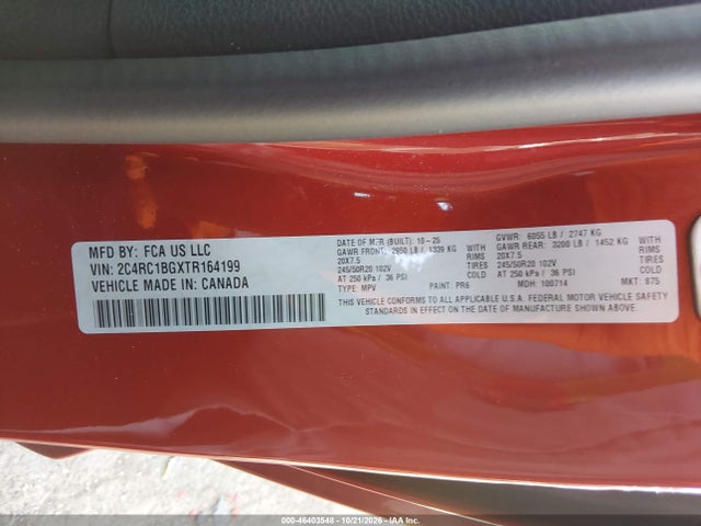 2026 CHRYSLER PACIFICA SELECT 9
