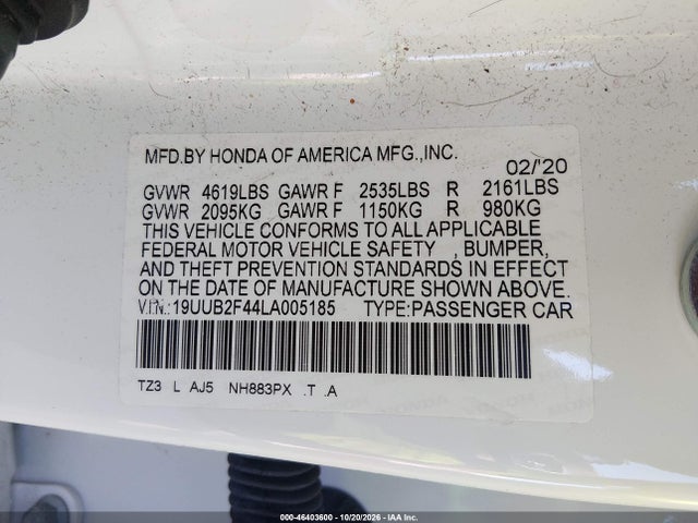 2020 ACURA TLX TECH PACKAGE 9