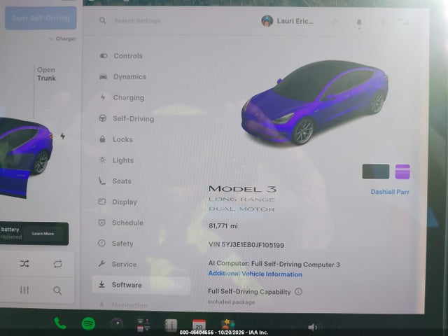 2018 TESLA MODEL 3 LONG RANGE/PERFORMANCE 7