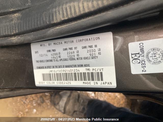 Mazda Mazda6 Gs 2016 JM1GJ1V59G1401234 Image 9