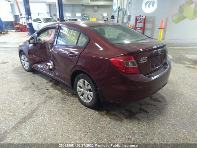 Honda Civic Lx 2012 2HGFB2F45CH047004 Image 4