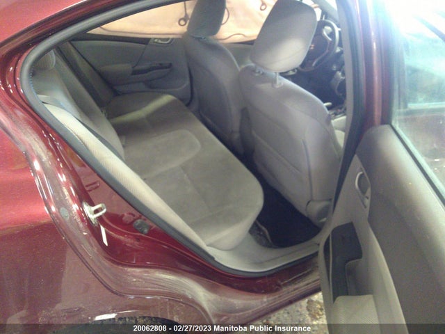 Honda Civic Lx 2012 2HGFB2F45CH047004 Image 9