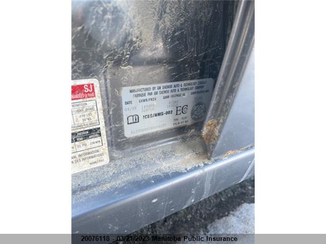 Chevrolet AVEO LT 2008 KL1TG65628B268077 Image 9