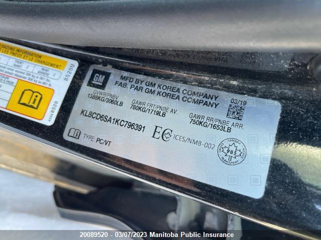Chevrolet Spark Lt  2019 KL8CD6SA1KC796391 Image 9