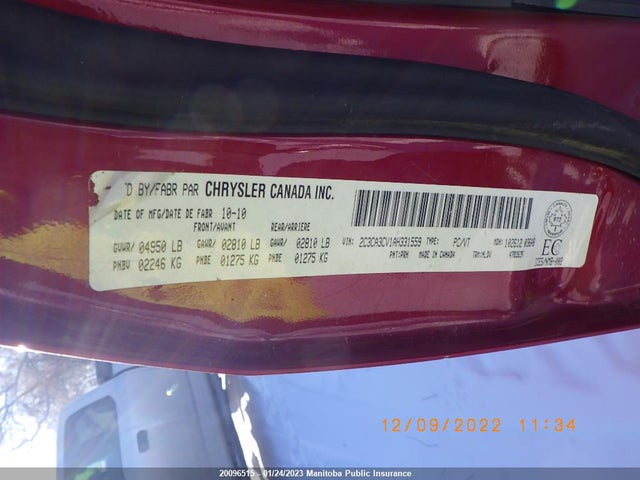 2C3CA3CV1AH331559 Chrysler 300 Limited