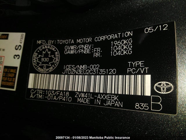 Toyota PRIUS V 2012 JTDZN3EU2C3135120 Image 10